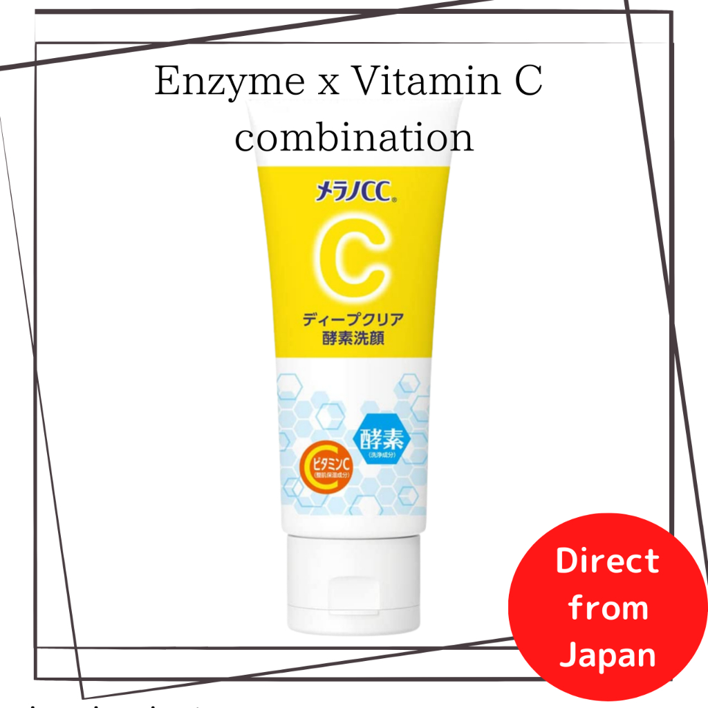 Melano CC Deep Clear Enzyme Face Wash 130g Enzyme x Vitamin C Face Wash