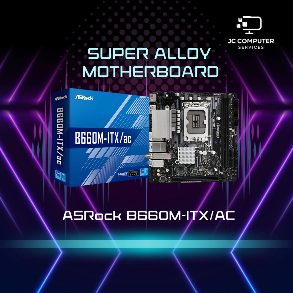 ASRock B660MITX AC Motherboard Shopee Singapore