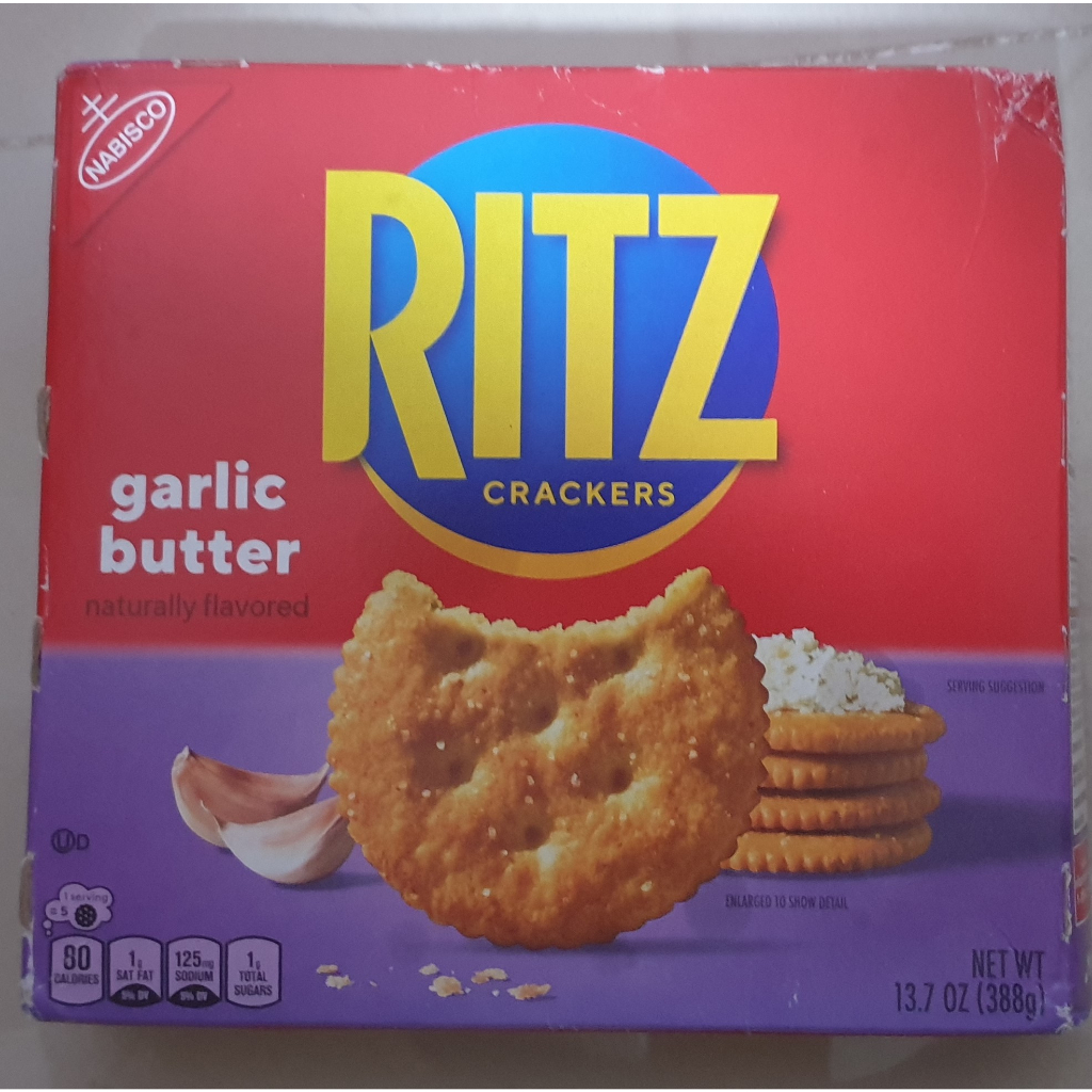Nabisco Ritz Garlic Butter Crackers, 334g Shopee Singapore