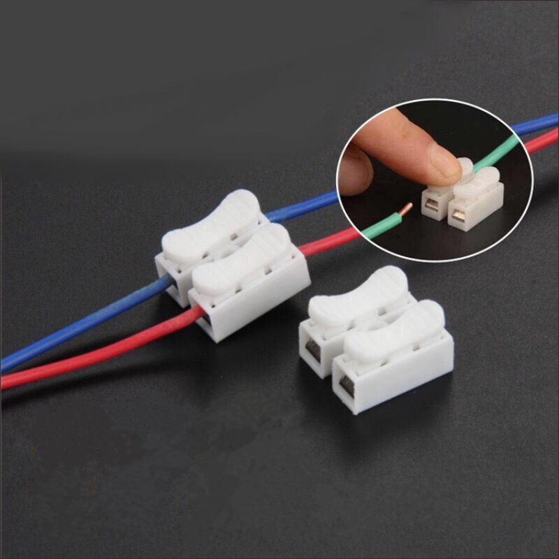 {fast delivery}Push Type Fast Wiring Quick Terminal Block 2P Cable Wire ...