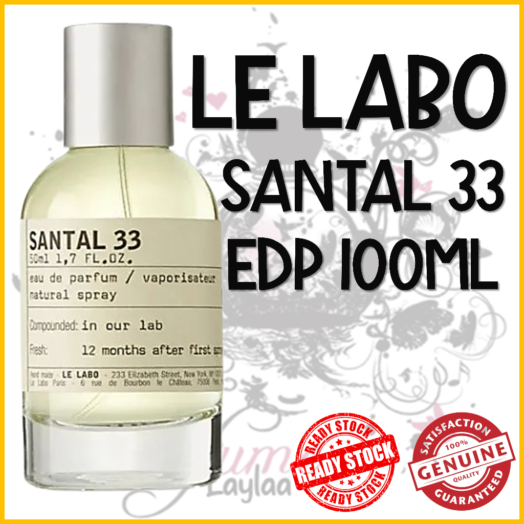 LE LABO PERFUME SANTAL 33 EDP 100ML 💥HOT SELLING💥SALE💥INSTOCK💥 Shopee