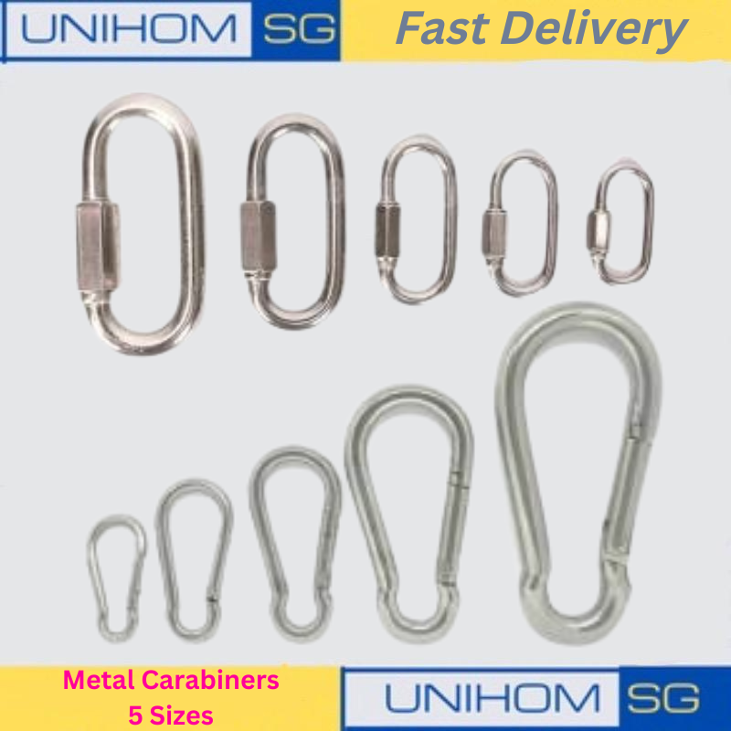 UnihomSG [Carabiner Hooks] 304 Stainless Steel High Quality Carabiner