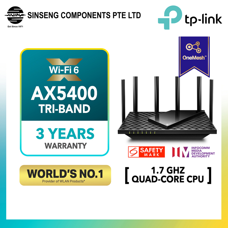 TPLink Archer AX75 AX5400 TriBand Gigabit WiFi 6 Modem Router