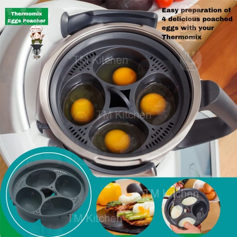Thermomix Egg Poachers 4 in1 Eggs Steamer for TM5 TM6 Thermomix