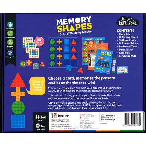 Junior Explorers Memory Shapes (Hinkler) | Shopee Singapore