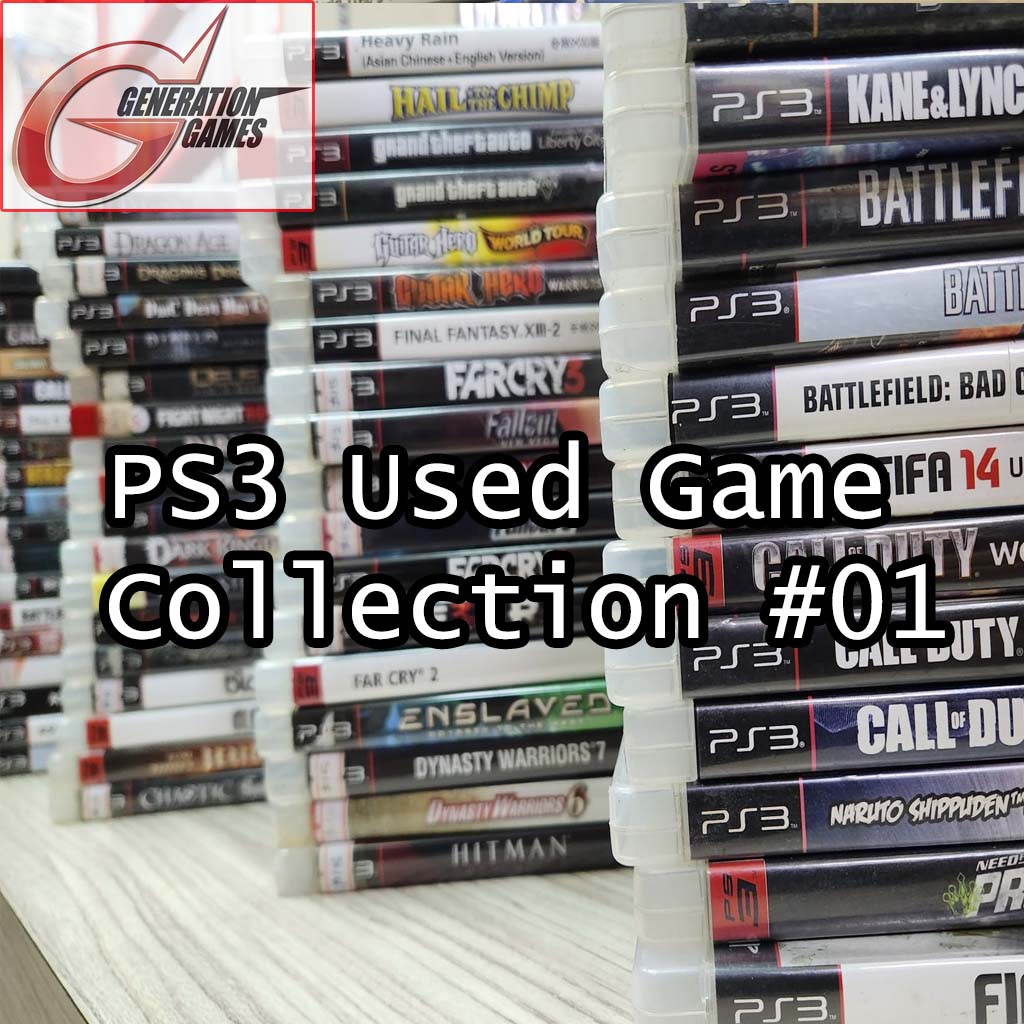 PS3 Used Games Collection 01 (Choose Your Game) Shopee Singapore