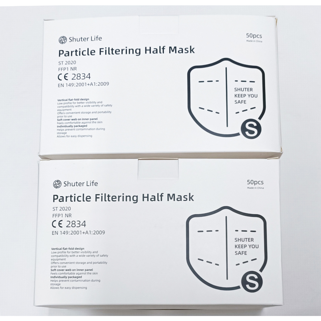 Shuter life Particle Filtering Half Surgical 3 ply Disposal Face Mask