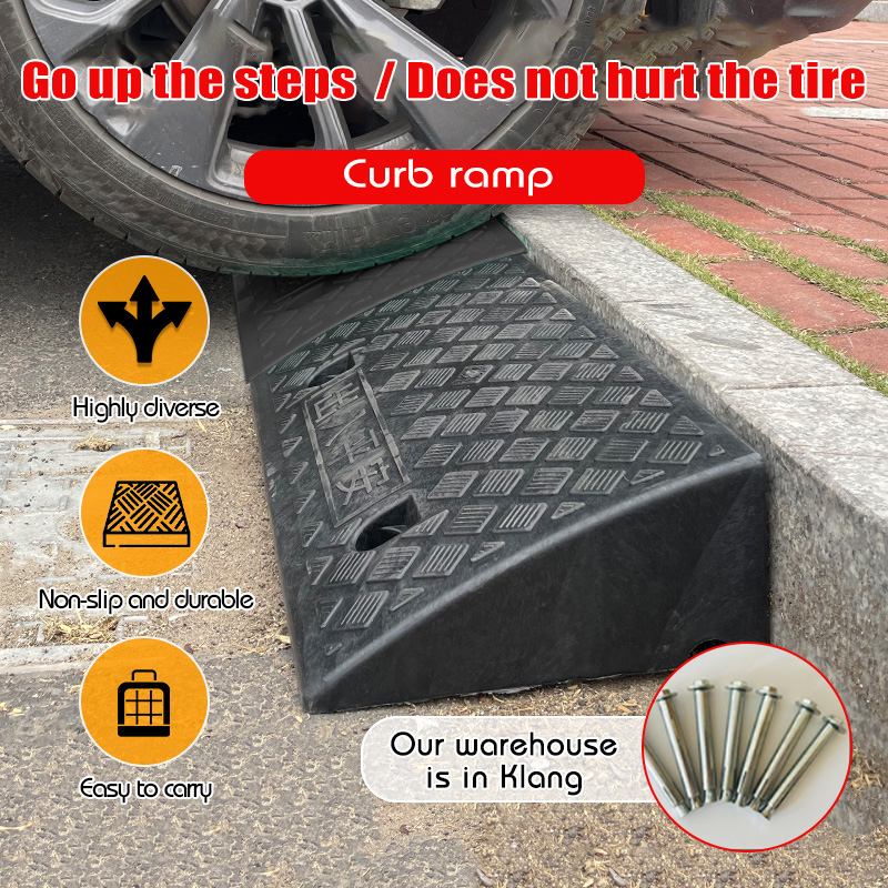 Car Wheelchair Kerb Ramps Portable Ramp For Wheelchair Tires Curb Heavy ...