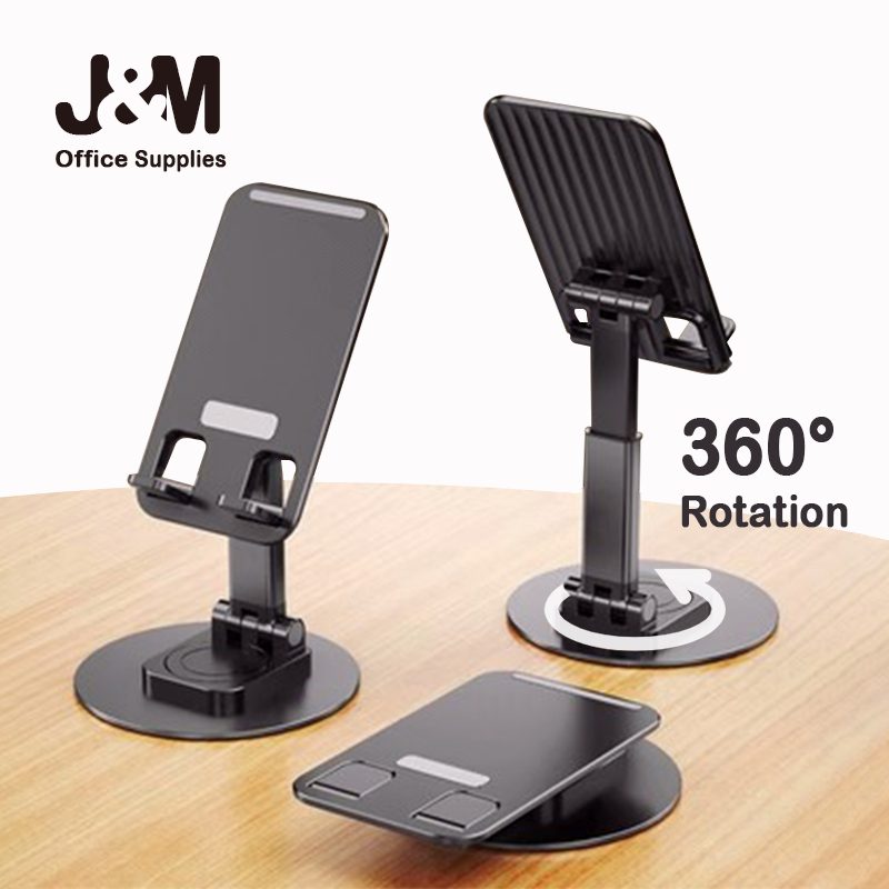 SG Mobile Phone Stand Holder Revolve Adjustable Foldable Handphone Bracket Office Desktop Tablet Universal