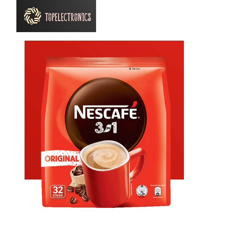 4 Pack Nescafe Mild Blend & Brew 3 in 1 Instant Coffee Imported from Nestle Malaysia (4 x 25 Sticks) Free Express Delivery