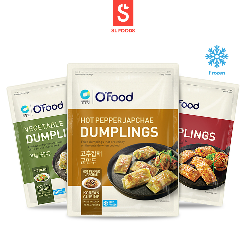 [O'FOOD] Crispy Dumplings (Kimchi/Vegetable//Hot Pepper Japchae) 680g