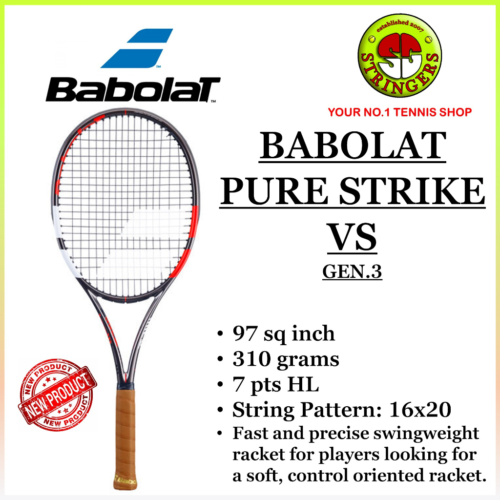 Babolat Pure Strike VS Tennis Racket | Shopee Singapore