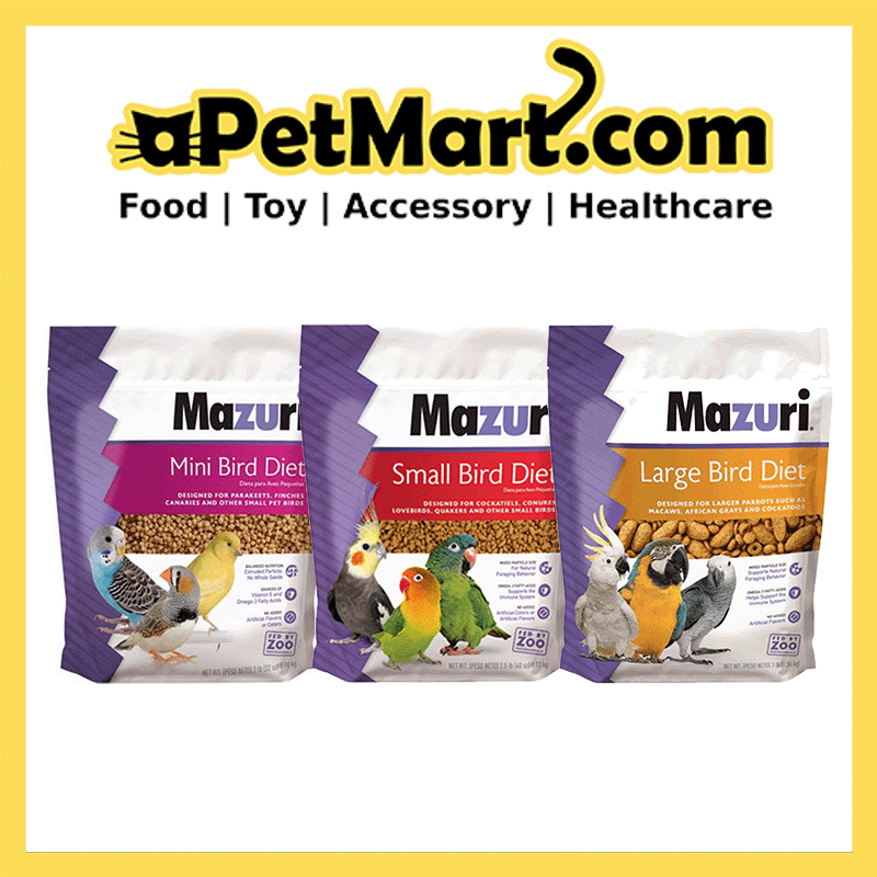 Mazuri Exotic Animal Nutrition Bird Food 1kg (3 Types) Shopee Singapore