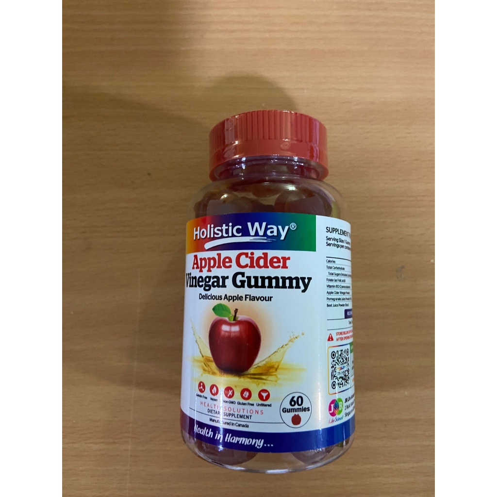 Holistic Way Apple Cider Vinegar Gummy (60 Gummies) Shopee Singapore