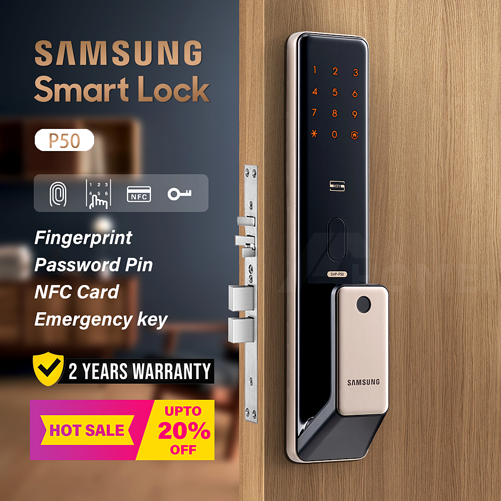 SHP P50 SAMSUNG DIGITAL DOOR LOCK SMART NFC Shopee Singapore