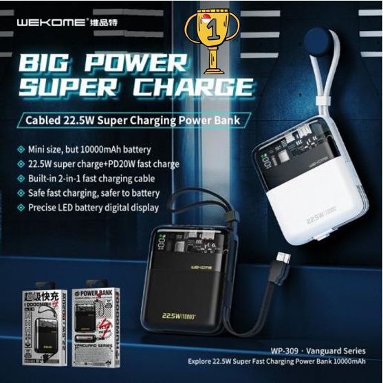 Remax 2in1 Power Bank 10000mAh PD 20W+22.5W PD+QC Super Fast Charge ...