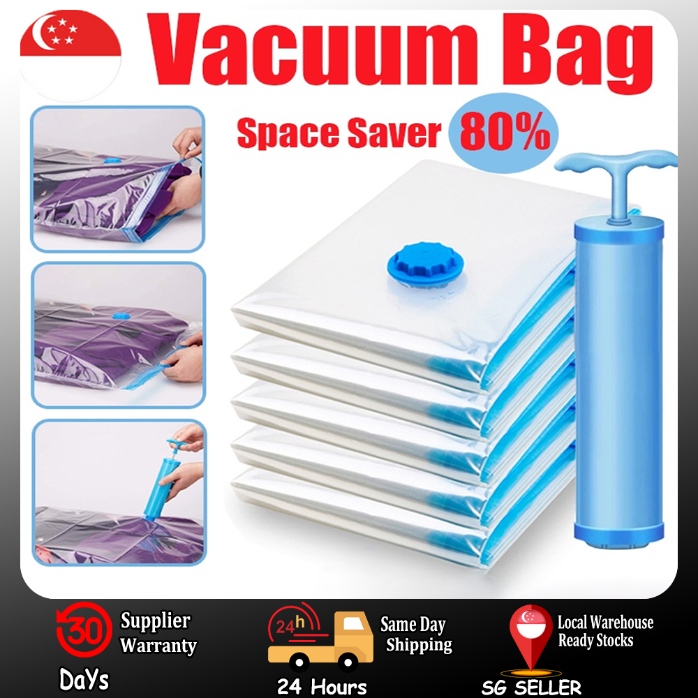 🔥SG STOCK🔥Vacuum Storage Bag Pack Packing Plastic Seal Compression For
