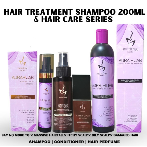 AURAHIJAB SHAMPOO & CONDITIONER WITH PERFUME 200ML ( AURA HIJAB