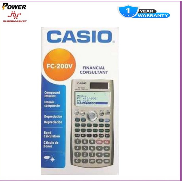 Casio fc hotsell 200v calculator