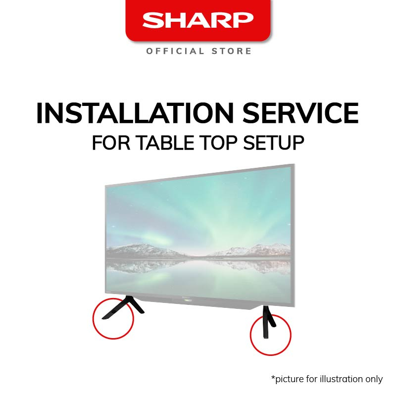 [Installation Service Only] TV Tabletop Setup Shopee Singapore