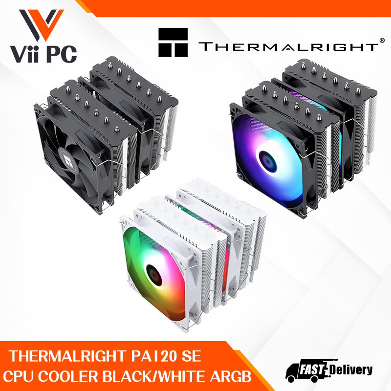 Thermalright Peerless Assassin 120 SE BLACK / BLACK ARGB / WHITE ARGB CPU Air Cooler, 6 Heat