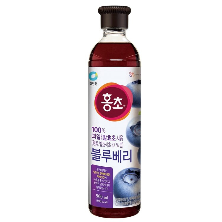 Hongcho Blueberry (Vinegar Drink) 900ml Korean Food Sarangmart Shopee