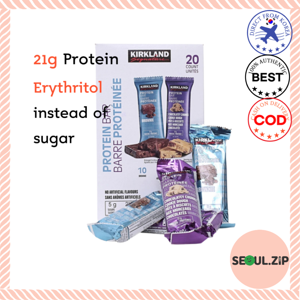 Costco Kirkland Signature Protein Bar Brownie Bar / Chocolately Chunks