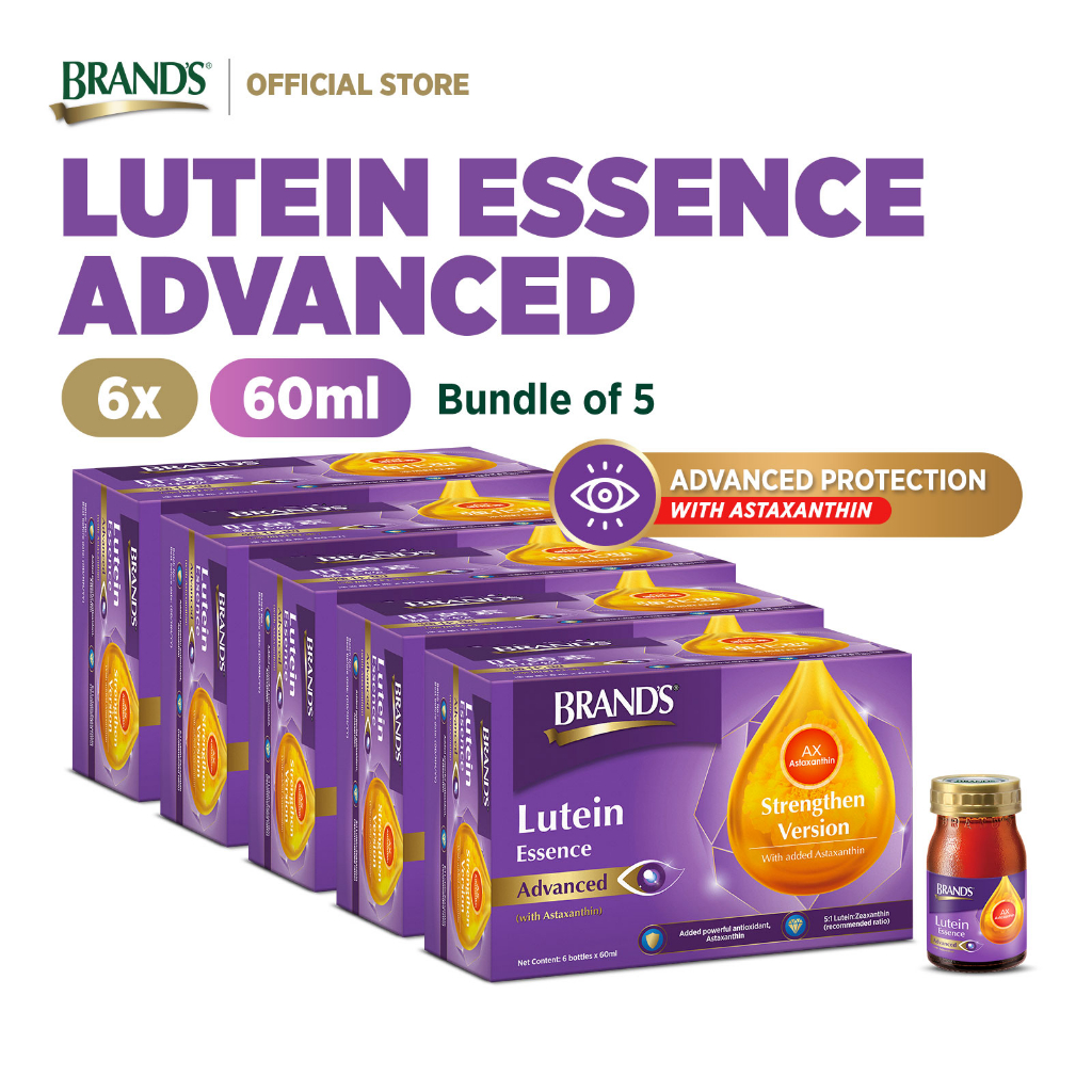 [Bundle of 5] BRAND'S® Lutein Essence Advanced (with Astaxanthin) 6x60ml Enhanced vision