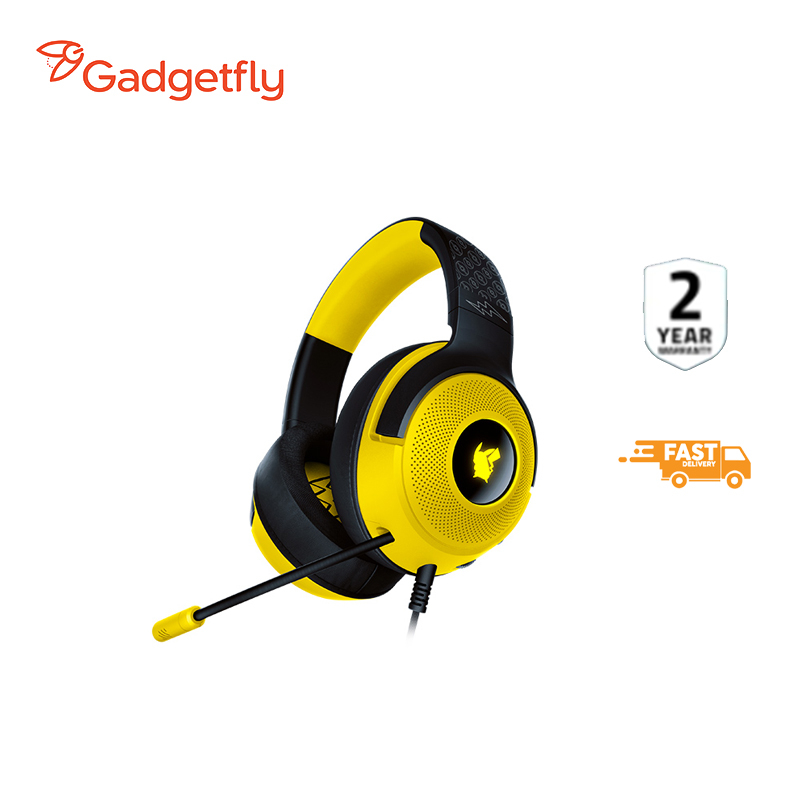 NEW Razer Kraken V3 X Pokemon Pikachu Edition Wired USB Gaming Headset CHS Packaging Shopee Singapore