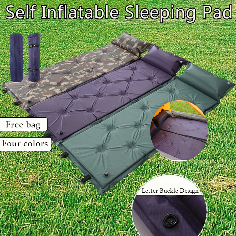 AYuqiCamping Mat Inflatable/Outdoor Inflatable Camping Mattress/ Self