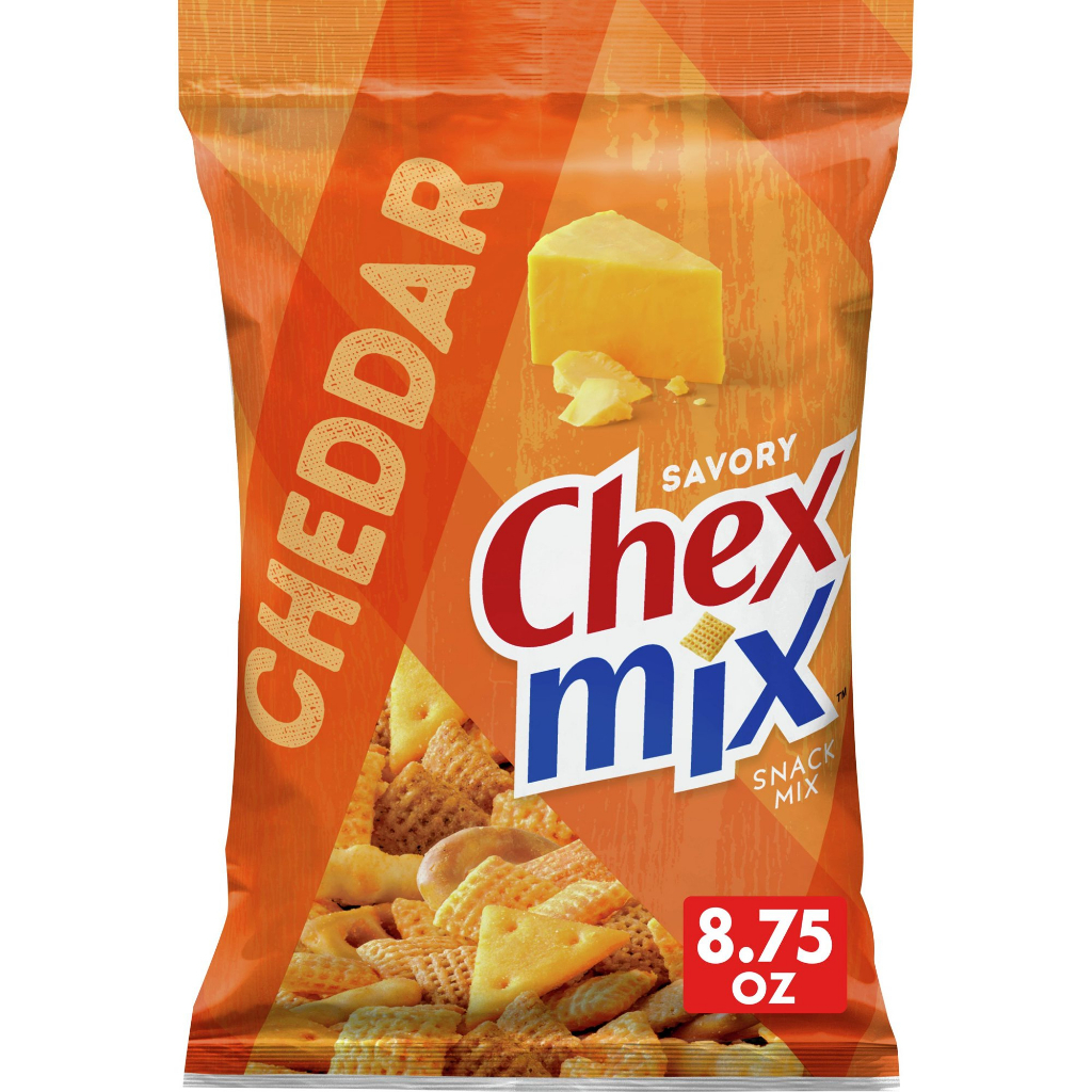 🇺🇸 Chex Mix Snack Mix, Cheddar, Savory Snack Bag, 248g | Shopee Singapore