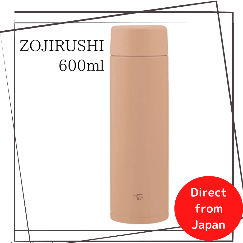 Zojirushi water bottle stainless steel mug (TUFF) 600ml SMGA60 TM pale
