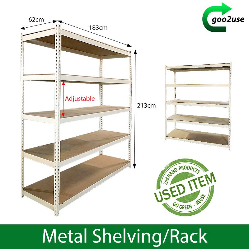 [FREE DELIVERY] Heavy Duty Adjustable Shelves Metal Racks Display
