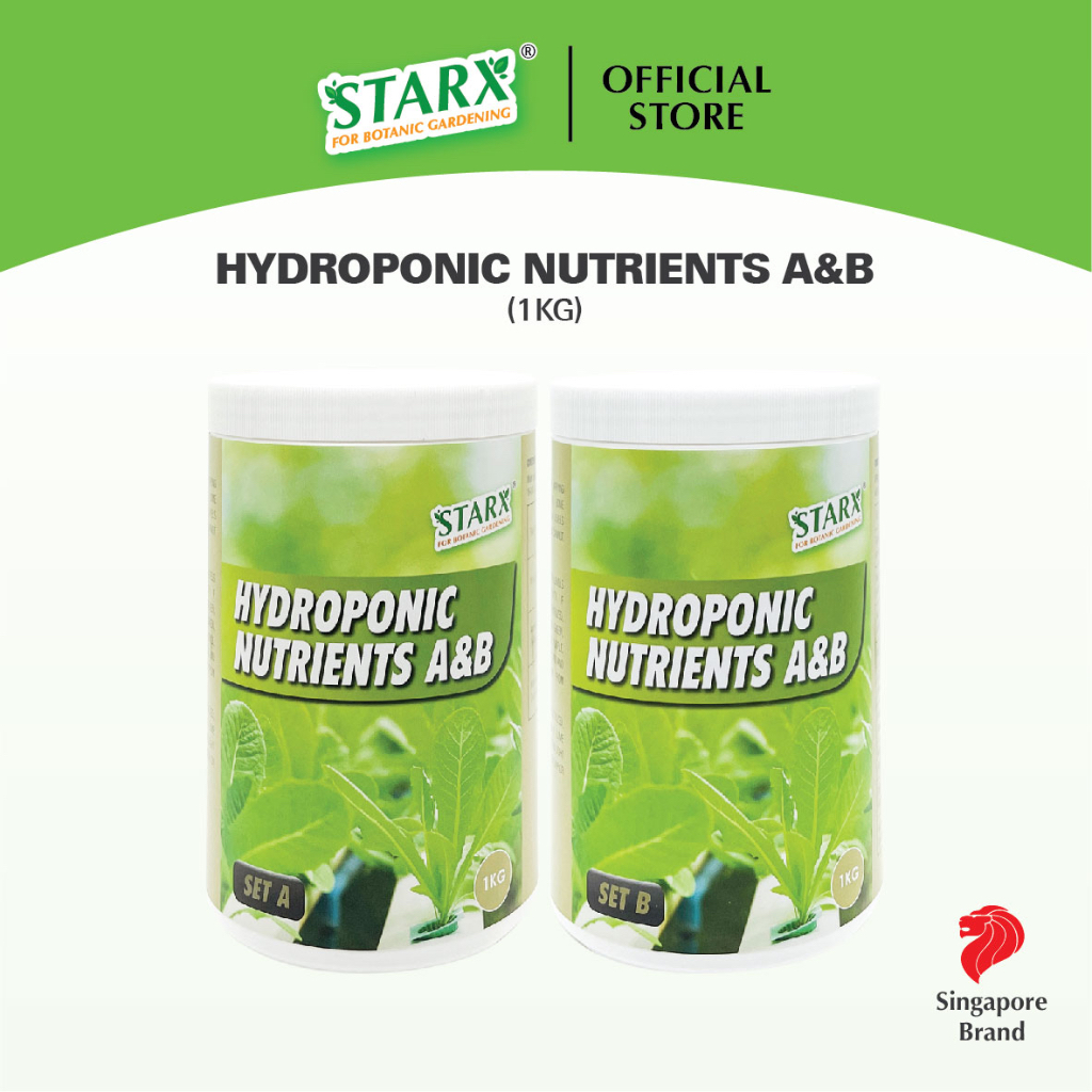 STARX 🇸🇬 Hydroponic Nutrients A&B (1kg) Fertiliser for Hydroponics