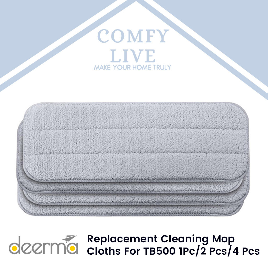 Deerma Replacement Cleaning Mop Cloths For TB500 1Pc/2 Pcs/4 Pcs Shopee Singapore