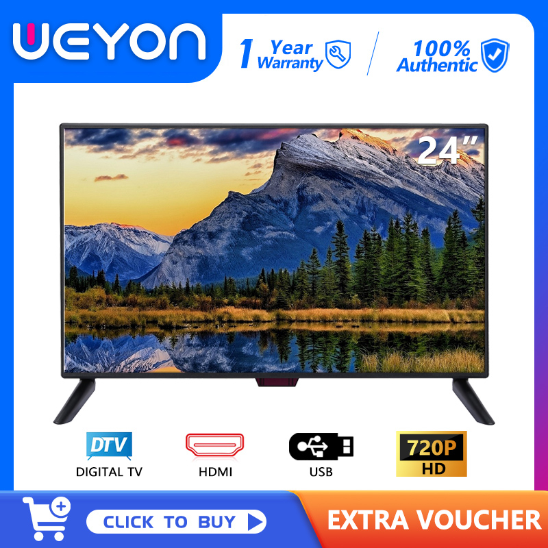 GELL Digital TV 24 inch TV HD LED TV DVBT2/MYTV Shopee Singapore