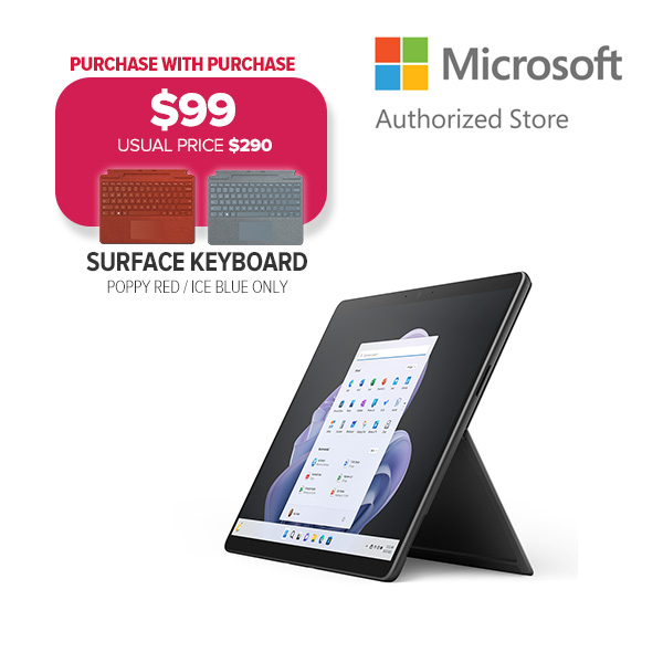 [Laptop] Microsoft Surface Pro 9, Intel Core i7, 256GB SSD, 16GB RAM, Graphite