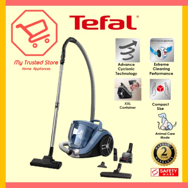 Tefal (TW4B71) Compact Power Cyclonic Bagless Vacuum Cleaner | Shopee ...