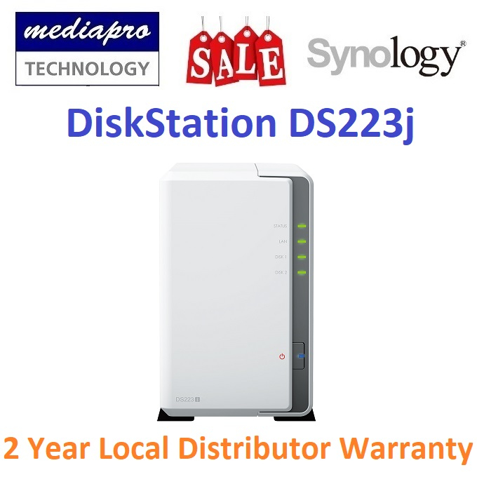 Synology DiskStation DS223j 2-Bay NAS ( Replace DS220J without HDD ...