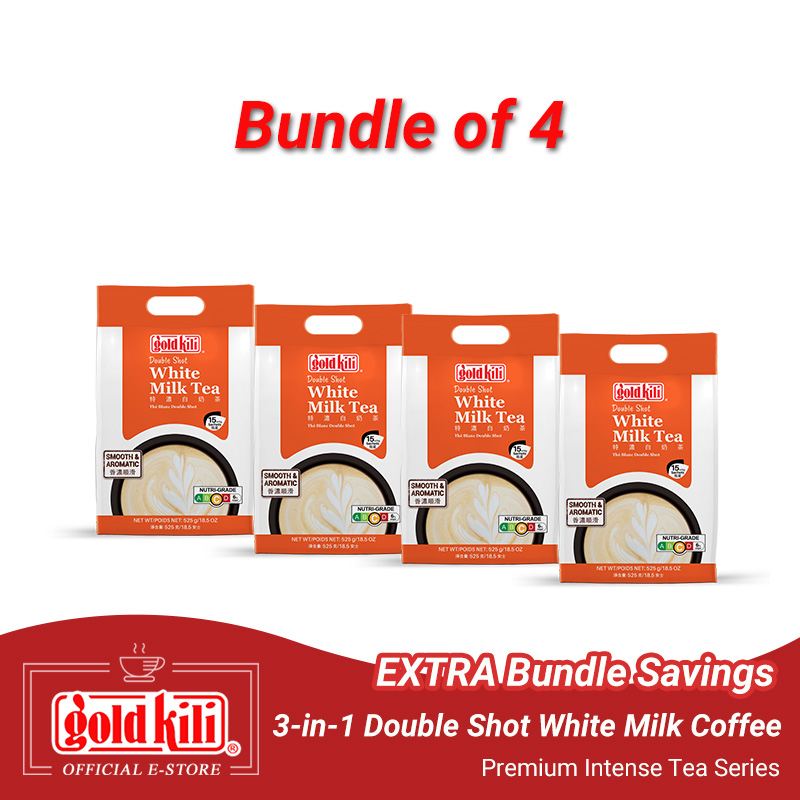 Bundle of 4 Gold Kili 3 in 1 Double Shot White Milk Tea Shopee Singapore