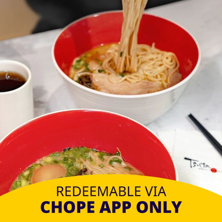 Tsuta Japanese Soba Noodles Tonkotsu Soba Set for 2 pax at Takashimaya Shopee Singapore