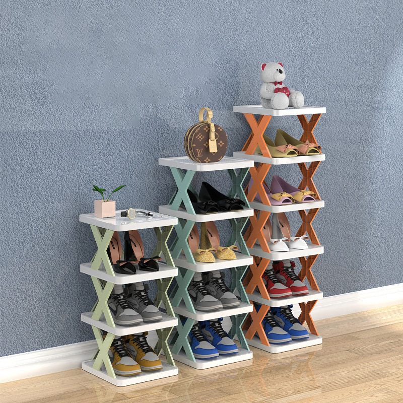 Comefolife Small Shoe Rack, Metal Stackable Kids Shoe Shelf Storage Shoe Stand Organizer For Closet Entryway Hallway Organizer For Shoes