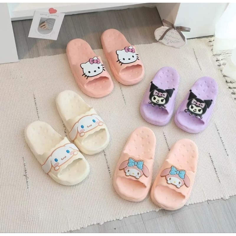 Hello Kitty Indoor Slippers Kuromi Melody Cinnamoroll Shopee Singapore