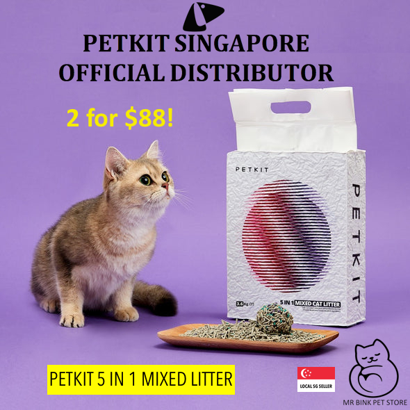 (Same Day Delivery*)PETKIT 5 in 1 Mixed Flushable Cat Litter (English