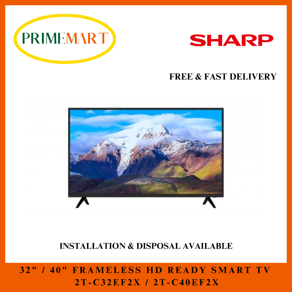 SHARP 2TC32EF2X / 2TC40EF2X 32" / 40" FRAMELESS HD READY SMART TV 3