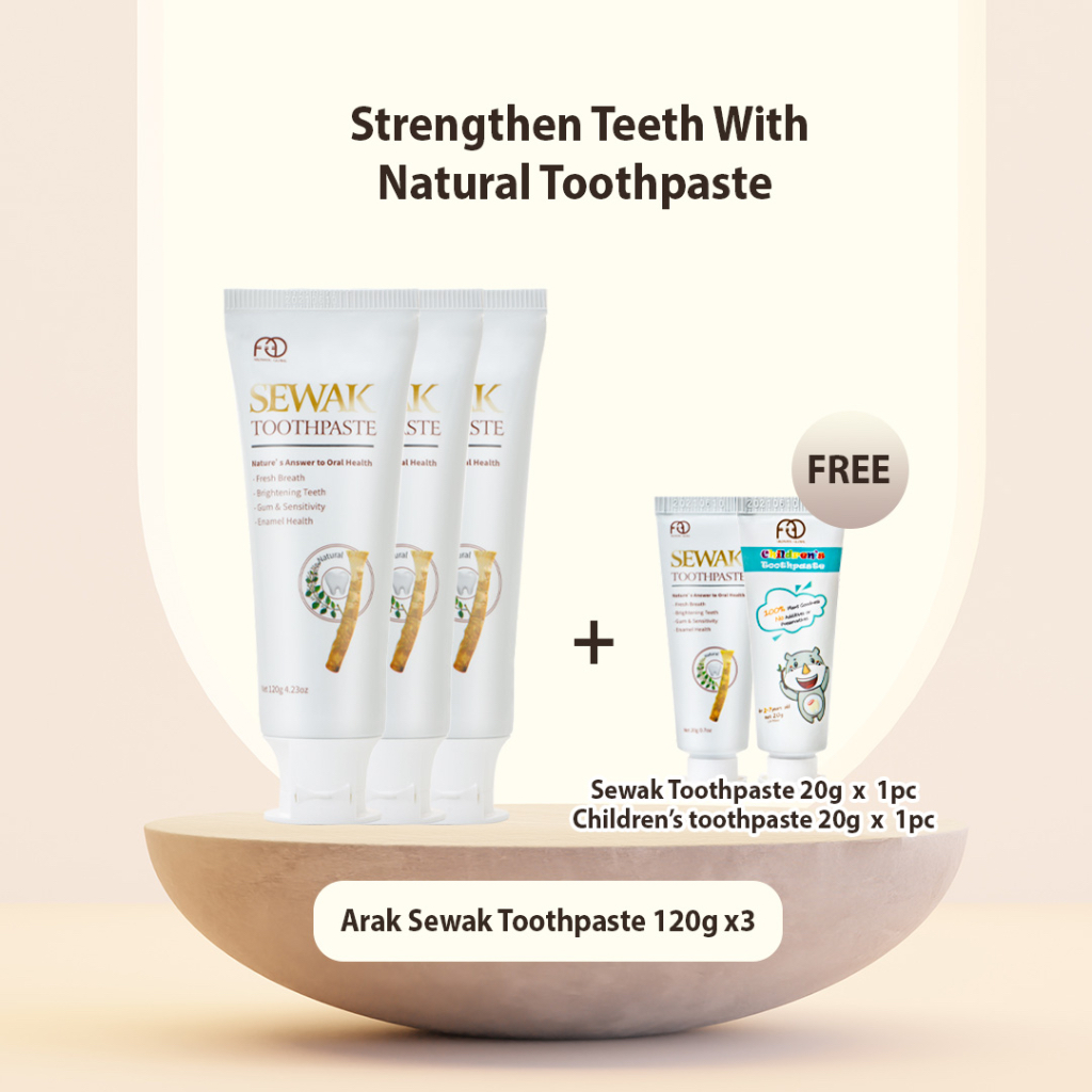 Aromatic Global AG Sewak Toothpaste Bundle of 3 (120gx3) [Expiry Date