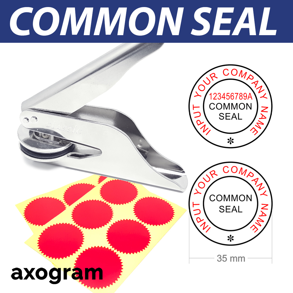 Common Seal Sticker Red Embossing Sticker Legal Certificate