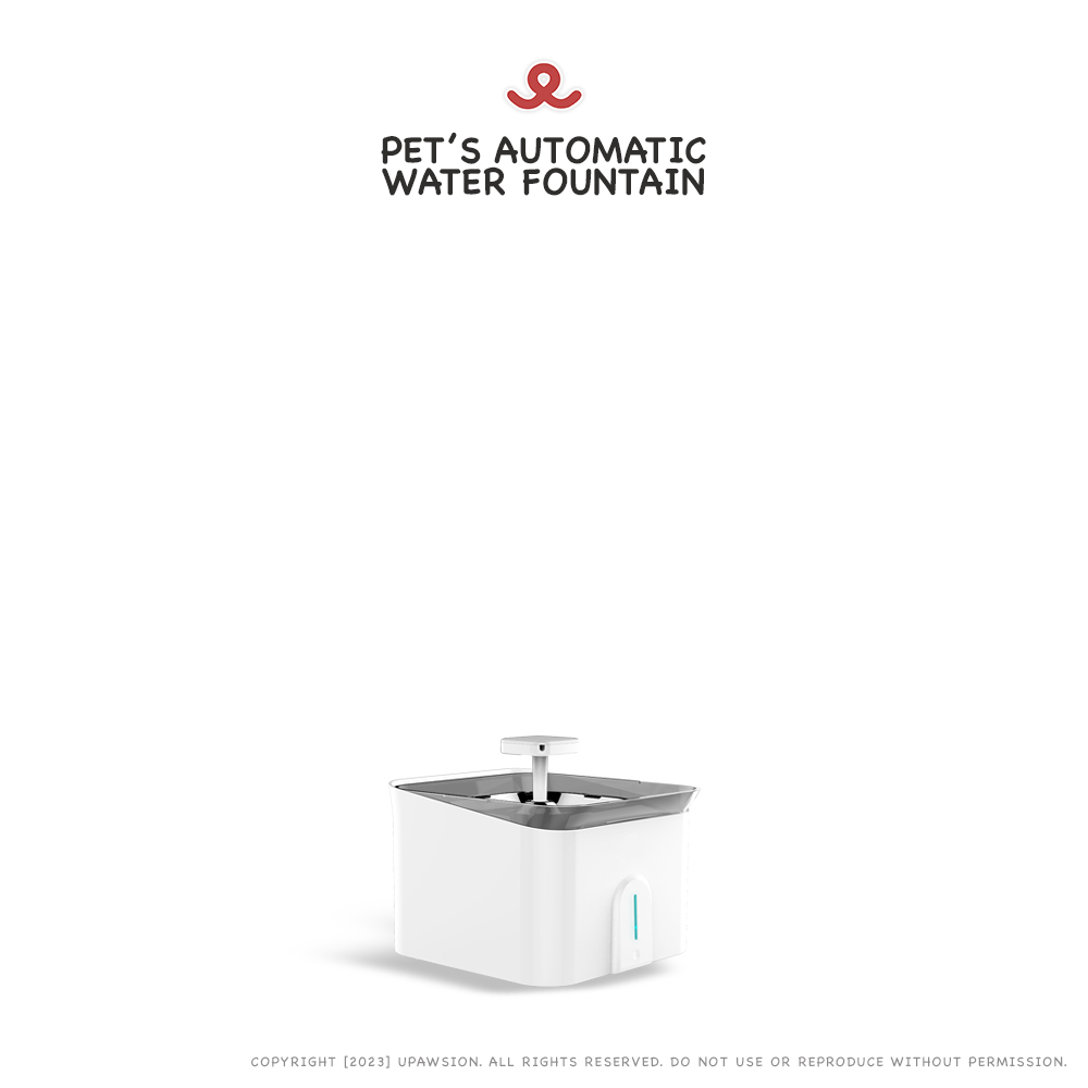 UPawsion 3.5L Cat Water Fountains with Double Filter / Pet Water
