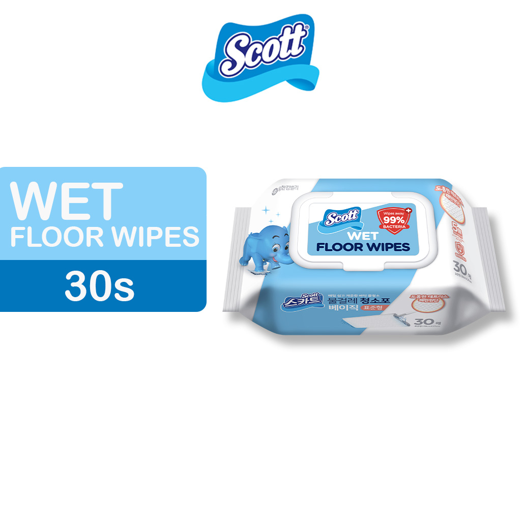 Scott Basic Wet Floor Wipes Shopee Singapore