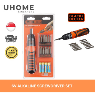 Black Decker A7073 IN 6V Alkaline Screwdriver Set